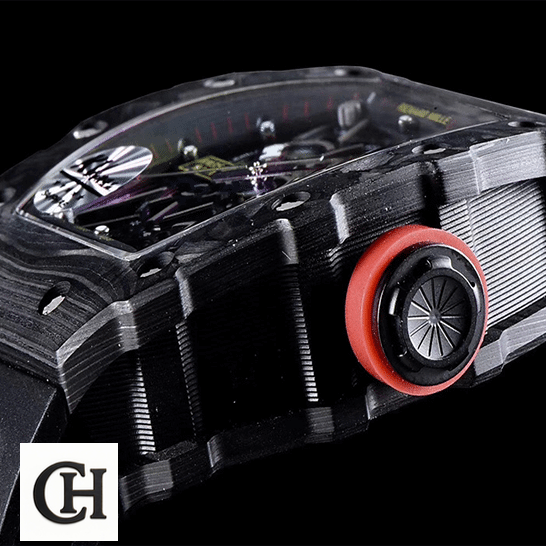 Richard Mille RM 35-02 Richard Mille Rm3502 Carbon Skeleton Black black background