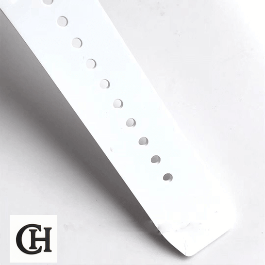 Richard Mille RM55 White Rubber Bracelet white background