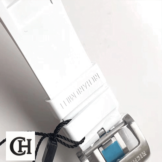 Richard Mille RM55 White Rubber Bracelet steel clasp