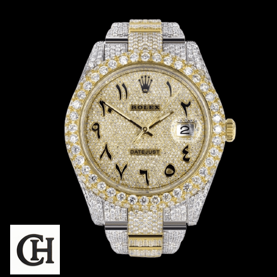 Rolex Datejust 116300 Rolex Datejust Yellow Gold Arabic Dial front view
