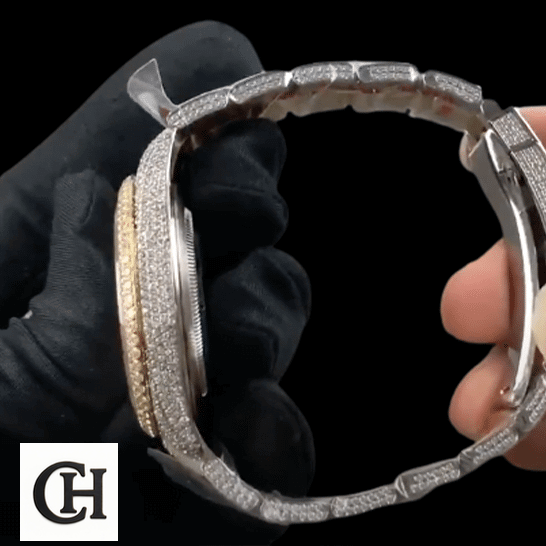 Rolex Datejust 116300 Rolex Datejust Diamond Two Tone 116300 on-hand view