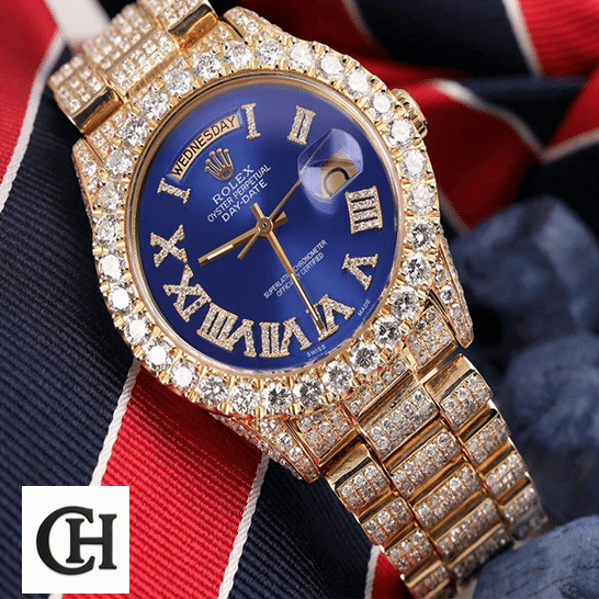 Rolex Day-Date 36 18038 Iced Out
