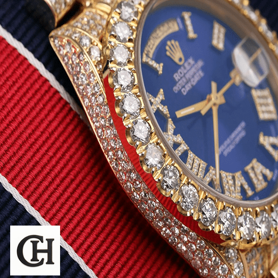 Rolex Day-Date 36 18038 Gem-Set Bezel