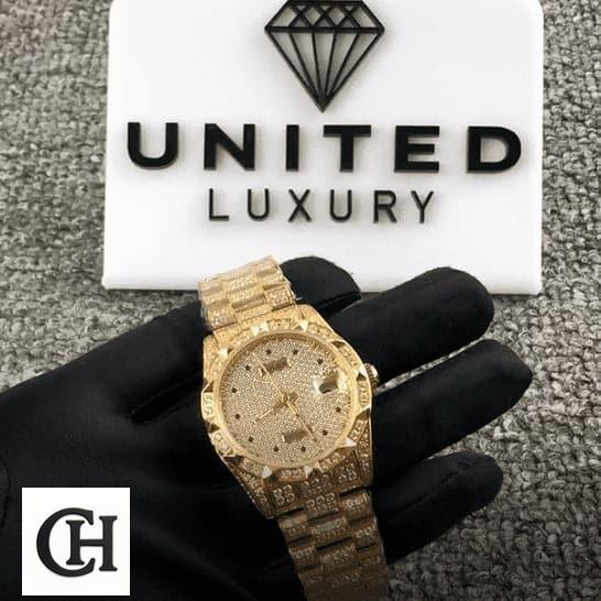 Rolex Cosmograph Daytona 116508 Rolex Datejust 116624 Gold Full Diamond Iced Out