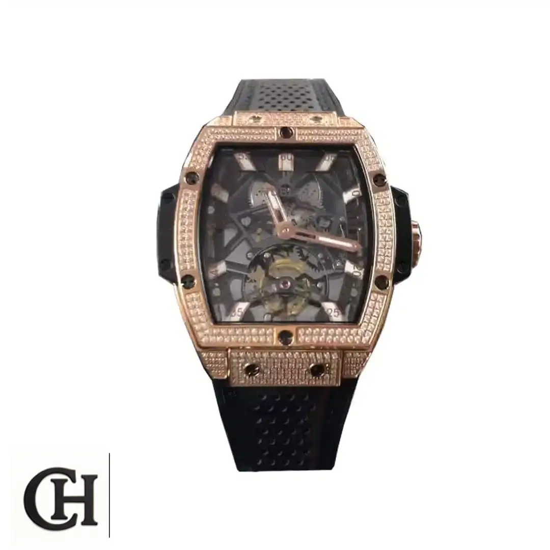Hublot King Power Tourbillon HK93288 "Ayrton Senna" Edition Yeni Proje 3 12 Hublot senna front view and white background