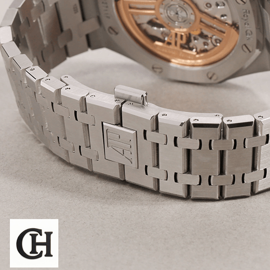 Audemars Piguet Royal Oak 15500ST Audemars Piguet 15500ST.OO_.1220ST.01 Stainless Steel Bracelet closed clasp