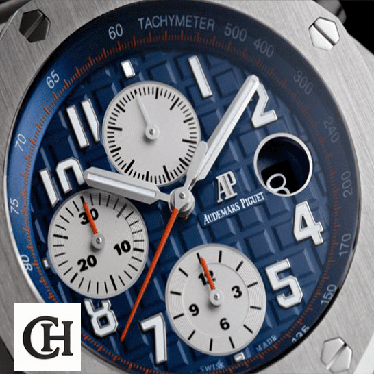 Audemars Piguet Royal Oak 26470ST.OO.A027CA.01. Audemars Piguet Blue Dial 26470ST.OO_.A027CA.01 red second hand