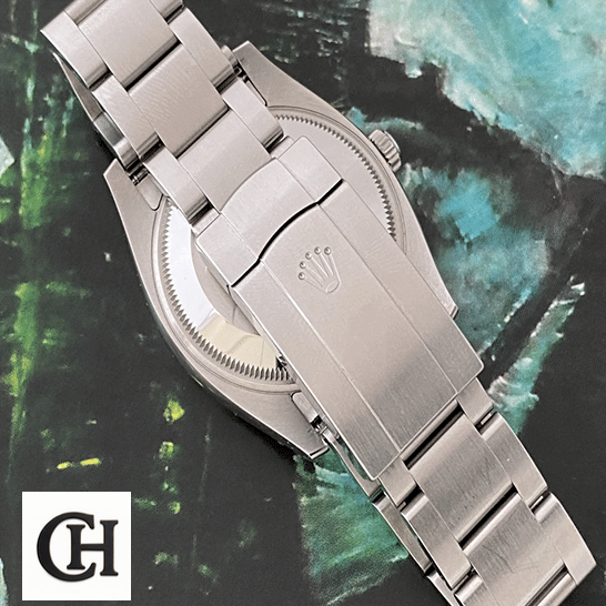 Rolex Datejust 134300 Oyster Perpetual Rolex Oyster Perpetual 126000 Stainless Steel Oyster Bracelet Fold Clasp on the Rolex logo