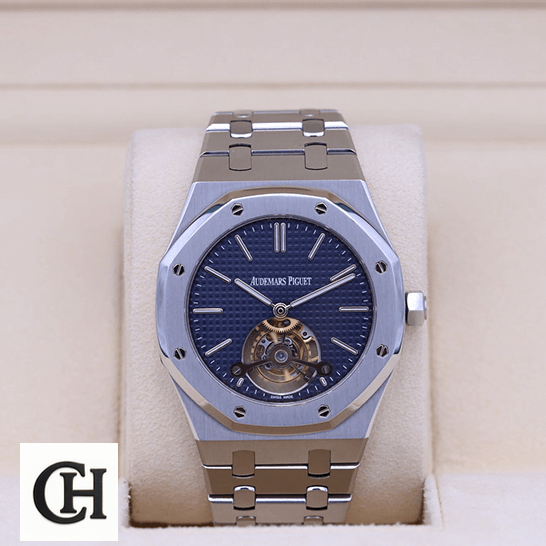 Audemars Piguet Royal Oak Flying Tourbillon 26515OR.OO.1220OR.01 Precision audemars piguet royal oak 26510ST.OO.1220ST.01 front Audemars Piguet Tourbillion Blue Dial 26510ST.OO_.1220ST.01- in the box