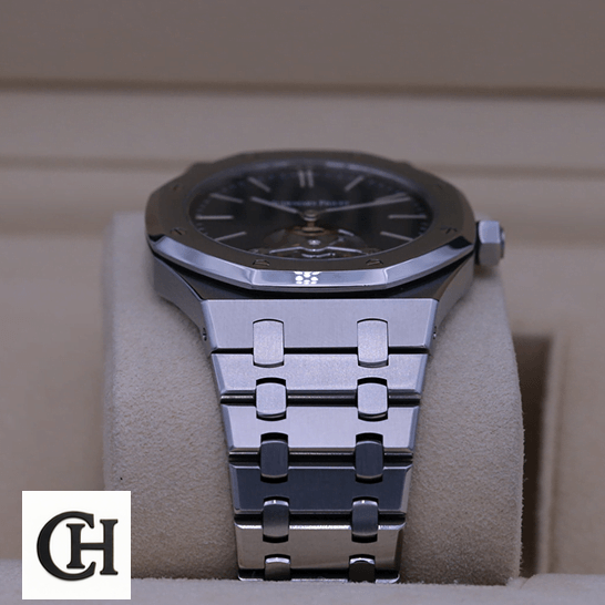 Audemars Piguet Royal Oak Flying Tourbillon 26515OR.OO.1220OR.01 Precision audemars piguet royal oak 26510ST.OO.1220ST.01 side Audemars Piguet 26510ST.OO_.1220ST.01- Royal Oak Tourbillion Blue Dial in the box