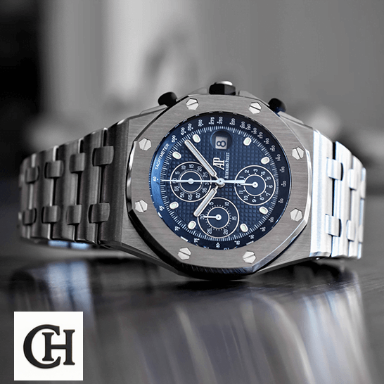 Audemars Piguet Royal Oak Offshore 26237ST "25th Anniversary" Authentic audemars piguet royal oak offshore 26237ST.OO.1000ST.01 tilted Audemars Piguet Blue Dial 26237ST.OO_.1000ST.01 Stainless Steel crown / push button