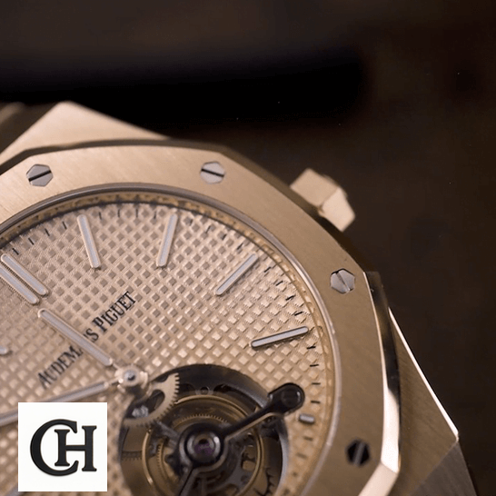 Royal Oak Tourbillon 26515OR.OO.1220OR.01 Extra-Thin audemars piguet royal oak tourbillon extra plat dial left Audemars Piguet Royal Oak Tourbillion black background