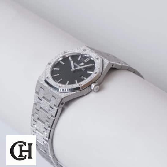 Audemars Piguet Royal Oak 67653BC.GG.1263BC.02 AP Frosted White Gold 67653BC.GG.1263BC.02