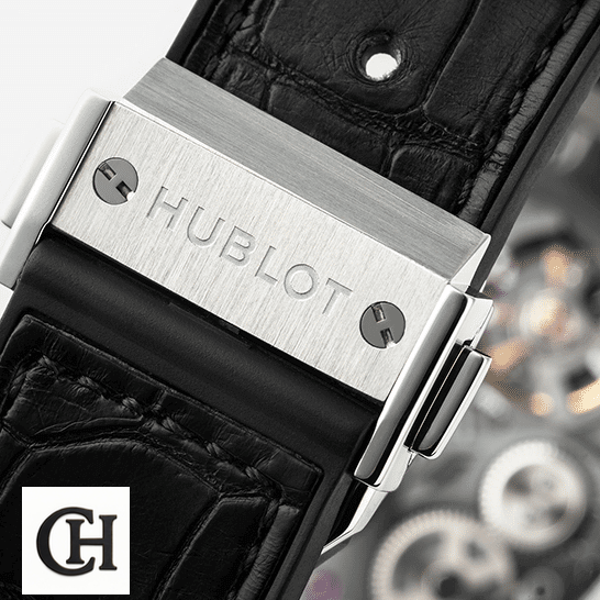 Hublot Classic Fusion 505.NX.0170.LR "Skeleton Dial" Top hublot classicfusion 505.nx.0170.lr clasp Hublot Classic Fusion Black Leather Bracelet Steel Clasp closed clasp
