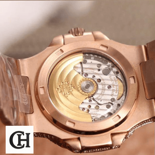Patek Philippe Nautilus 5711 Patek Philippe Nautilus Jumbo 5711-R8 Rose Gold upside view