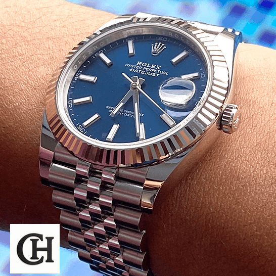 Rolex Datejust 126234 Rolex Datejust 126334 Blue Dial Jubilee on the wrist