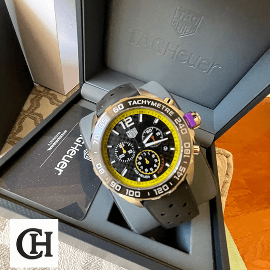 Tag Heuer Carrera cAZ101AC.FT8024 Yellow Black Dial in the box