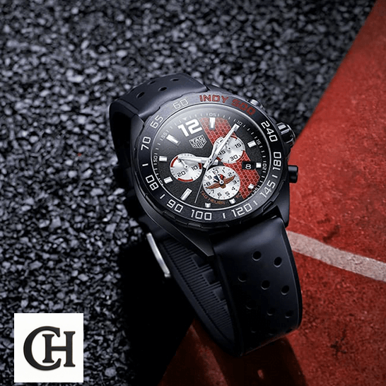 TAG Heuer Aquaracer Limited Edition CAZ101AD.FT8024 Tag Heuer Formula 1 İndy Red Black Dial Rubber Black Bracelet