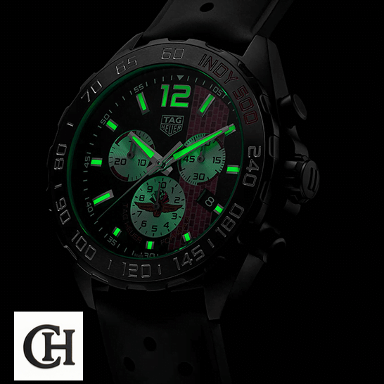 TAG Heuer Aquaracer Limited Edition CAZ101AD.FT8024 Tag Heuer Formula 1 500 Limited Edition dial phosphor