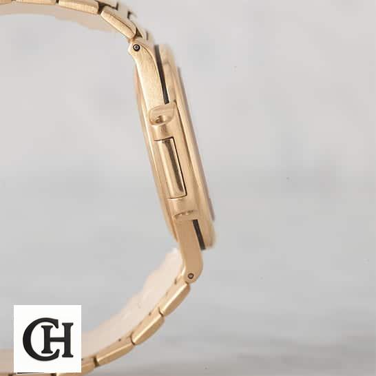 Patek Philippe Nautilus 3700 "Vintage" Handcrafted aa Patek Philippe Nautillus Vintage Gold Left Side