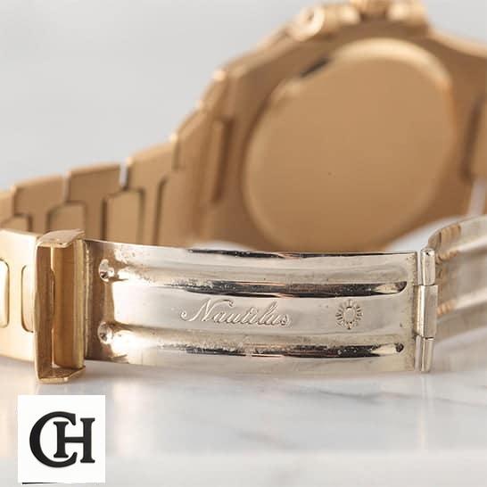 Patek Philippe Nautilus 3700 "Vintage" Handcrafted as 1 Patek Philippe Nautillus Vintage Gold Bracelet Open Clasp