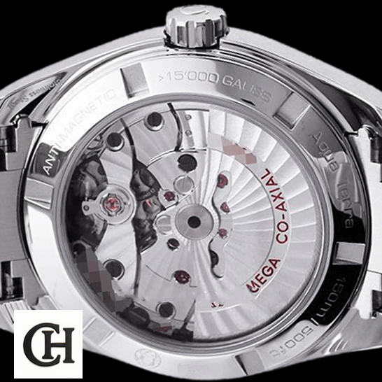 Omega Seamaster 231.10.39.21.03.002 Omega Seamaster Mega Co Axıal Stainless Steel Case mechanism view