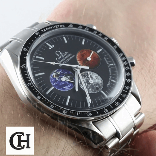Omega Speedmaster Professional 3577.50.00 "From the Moon to Mars" Master Omega Speedmaster Moon Mars Dial steel on the wrist