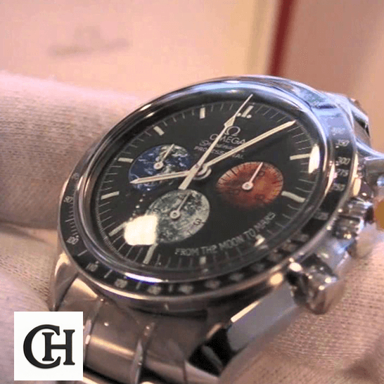 Omega Speedmaster Professional 3577.50.00 "From the Moon to Mars" Master Omega Speedmaster From The Moon Mars on the hand