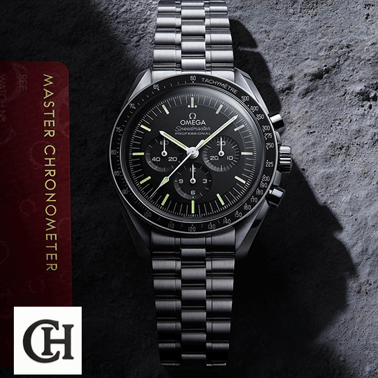 Omega Speedmaster Professional 311.99.42.30.04.001 "Black Dial" Ultra Omega Speedmaster Professional Moonwatch moon background