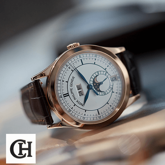 Patek Philippe Annual Calendar Moon Phase 5396R-001 "Rose Gold" True patek philippe complications 5396R 001 left patek-philippe-complications-5396R-001-left