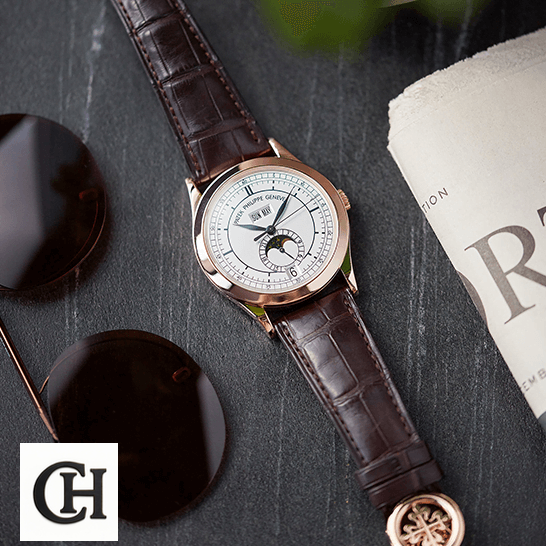 Patek Philippe Annual Calendar Moon Phase 5396R-001 "Rose Gold" True patek philippe complications 5396R 001 tiltedleft patek-philippe-complications-5396R-001-tiltedleft