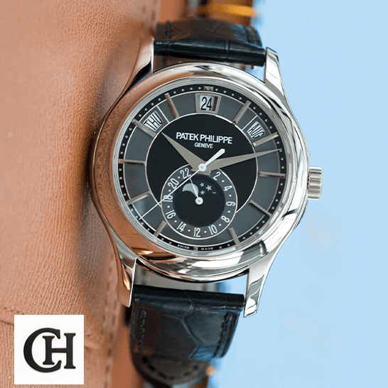 Patek Philippe Annual Calendar 5205G-010 patek_hilippe_complications_automatic_grey_dial_5205G-010_front