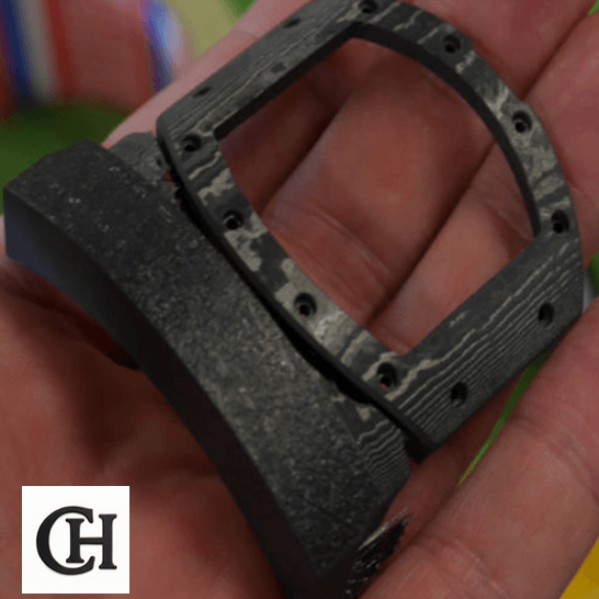 Richard Mille RM 011 "F1 Chronograph" Premium Richard Mille Rm011 Carbon Bracelet on the hand