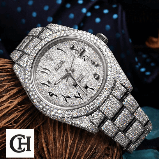 Rolex Datejust 126300 Rolex Datejust 116300 Iced Out White Diamond
