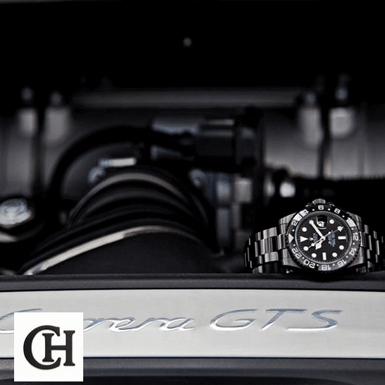 Rolex GMT-Master II 116710 "Blaken DLC-PVD" High-End Rolex Blaken GMT-Master II 116710 Black Oyster on the black table