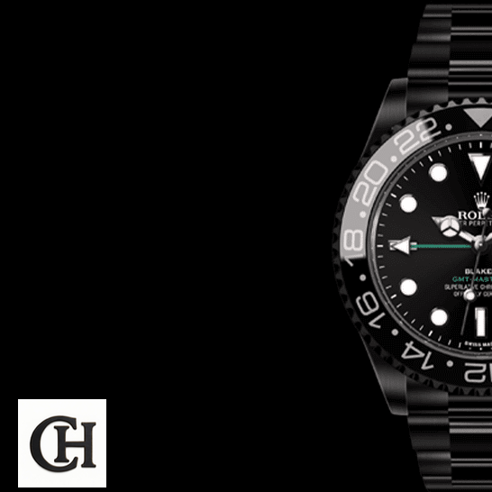 Rolex GMT-Master II 116710 "Blaken DLC-PVD" High-End Rolex Blaken GMT-Master II 116710 Oyster Black Background