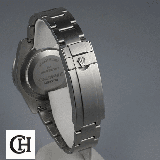 Rolex Submariner 6190 Blaken Rolex Submariner Stainless Steel Oyster Bracelet rolex logo on the buckle