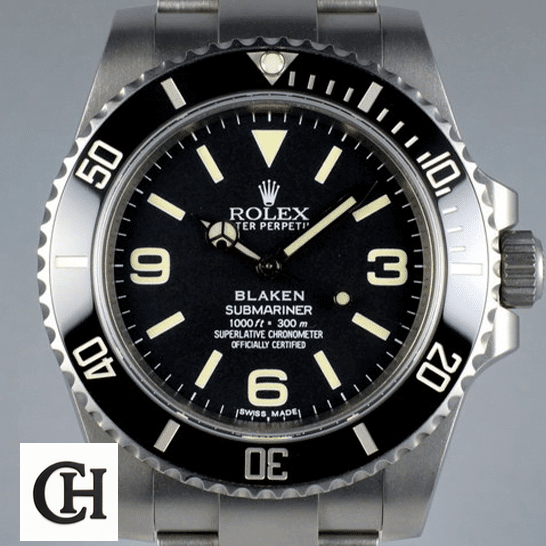 Rolex Submariner 6190 Blaken Rolex Blaken Submariner 6190 close view