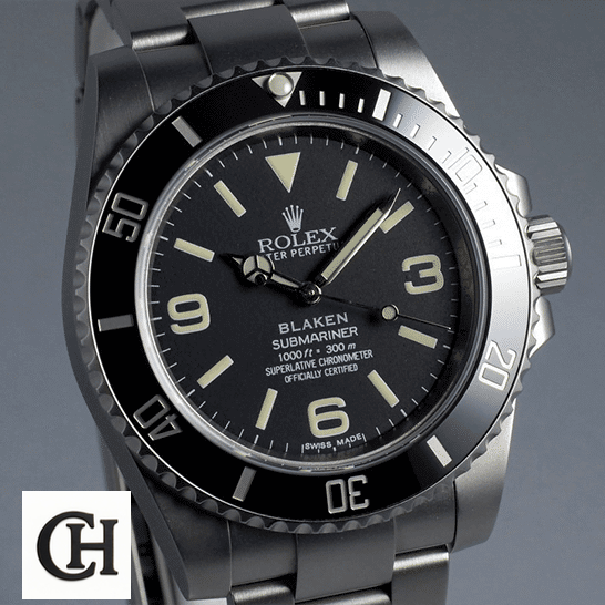 Rolex Submariner 6190 Blaken Rolex Blaken Submariner 6190 grey background
