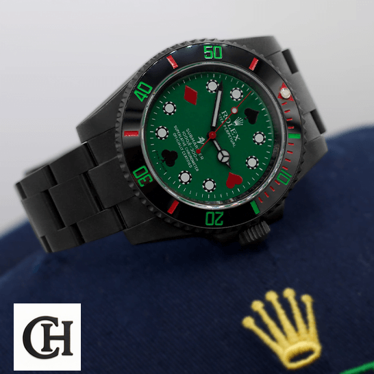 Rolex Submariner 114060 Rolex Submariner Blaken 114060 Poker Green Dial