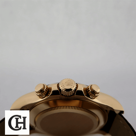 Rolex Cosmograph Daytona 116515LN-0003 Yellow Gold Crown Pusher