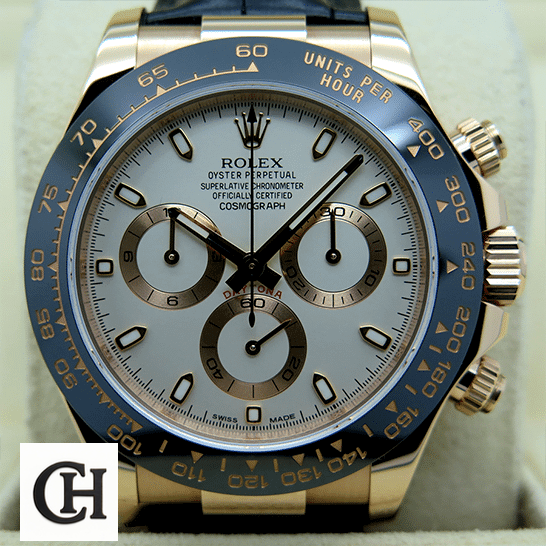 Rolex Cosmograph Daytona White Dial 116515LN-0003 Black Bezel