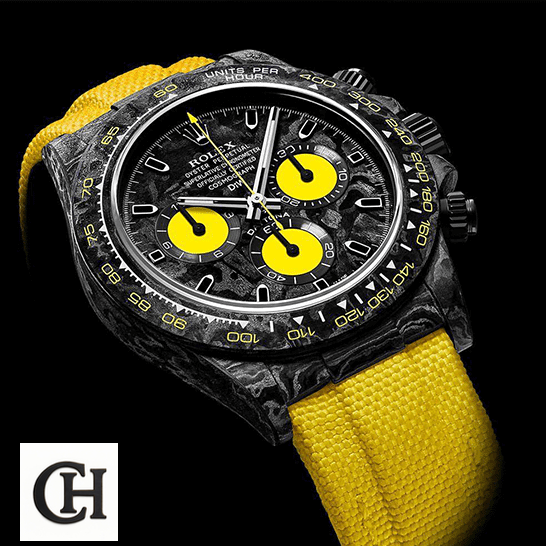 Rolex Cosmograph Daytona DIW Rolex Daytona DiW NTPT Carbon 46490 “All Carbon Lemon Edition”