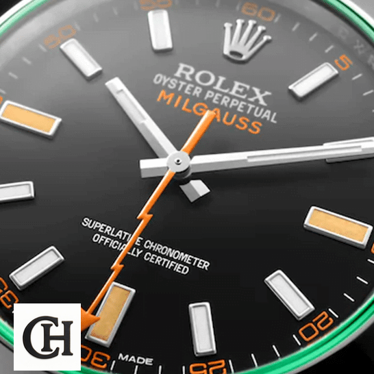 Rolex Milgauss M116400GV Green Crystal Black Dial