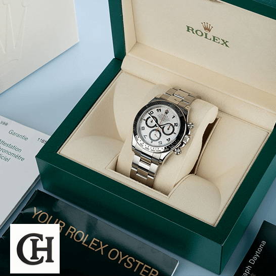 Rolex Cosmograph Daytona 116509 Rolex Daytona 116509 White Gold Silver Dial ın the Rolex Box