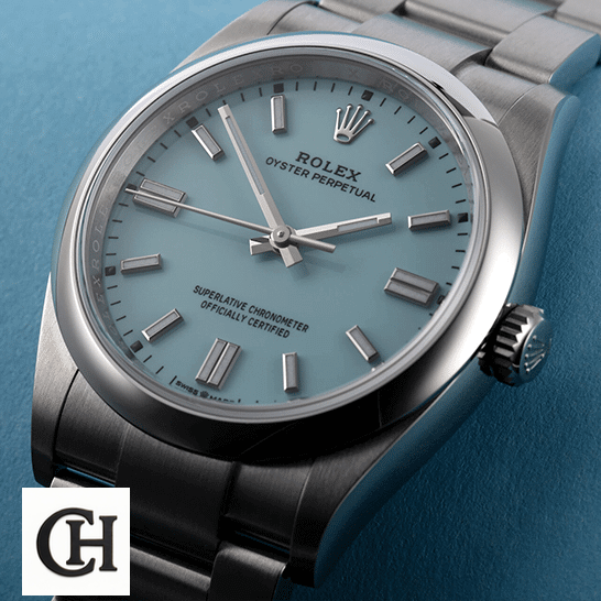 Rolex Perpetual 126000 S.Steel Case Turquoise Dial Stick Dot İndices
