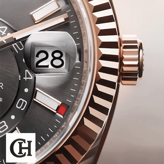 Rolex Sky-Dweller 326935-0007 "Everose Rhodium Dial" Next Level rolex sky dweller 326935 sRO automatic everose rhodium dial oyster stainless steel unitedluxurynet 1 Rolex Sky-Dweller 326935-0007 Everose Fluted Bezel & Fluted Crown Pusher