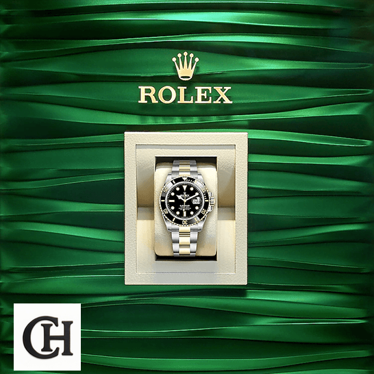 Rolex Submariner Date 126613LN "Two-Tone Black Dial" Deluxe Quality rolex_submariner_date_16803_two_tone_black_dial_oyster_box_unitedluxurynet