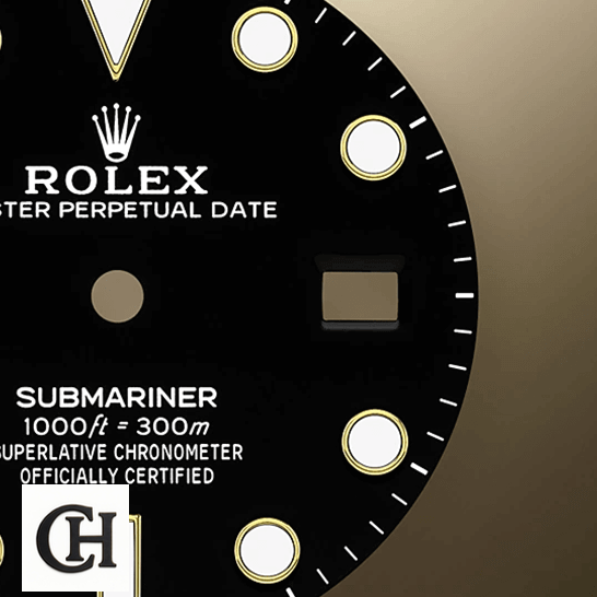 Rolex Submariner Date 126613LN "Two-Tone Black Dial" Deluxe Quality Rolex Submariner Date 16803 Black Dial close dial view