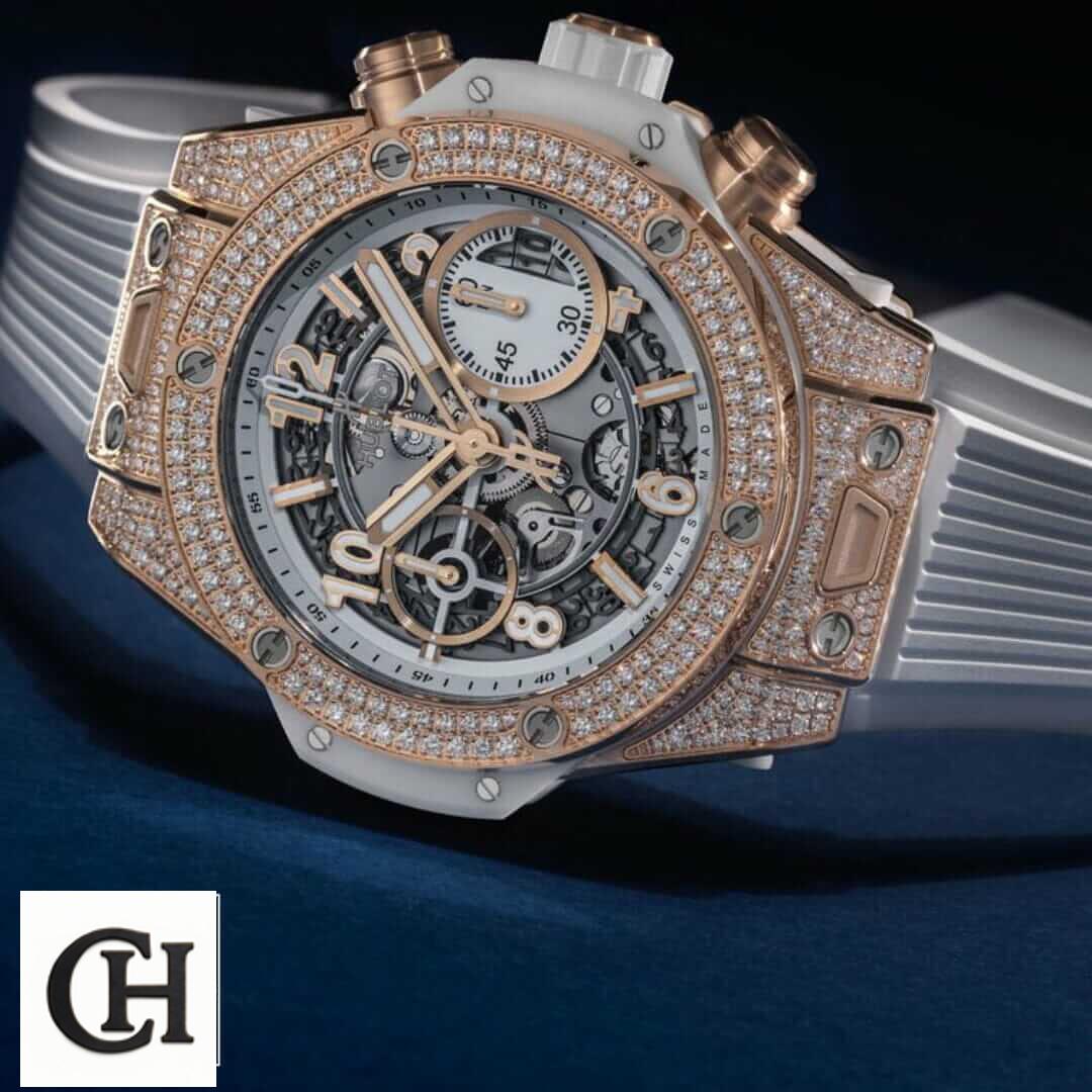 Hublot Big Bang Unico 441.OM.1180.RX "Rose Gold" Precision Yeni Proje 15 Hublot Big Bang Rose Gold Diamond Bezel white background